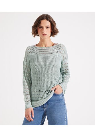 Saco Para Mujer Cuello Redondo Color Verde  Marca Patprimo #30330552 Patprimo