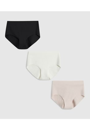 Pack X3 Panty Mujer Corte Completo  Para Mujer Surtido Patprimo