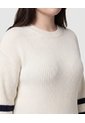 Suéter De Punto Con Detalle De Botones Para Mujer Curvy  Para Mujer Blanco Patprimo de Patprimo