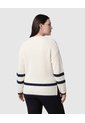 Suéter De Punto Con Detalle De Botones Para Mujer Curvy  Para Mujer Blanco Patprimo de Patprimo