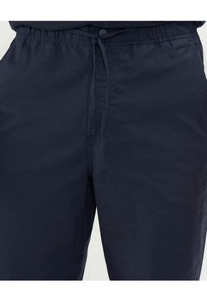 Pantalón En Efecto Lino  Para Hombre Azul Patprimo