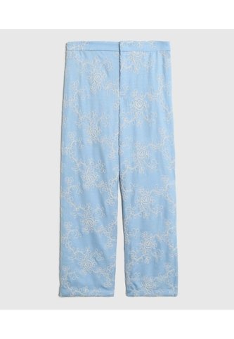 Pantalon Texturizado Para Mujer  Para Mujer Azul Patprimo Patprimo
