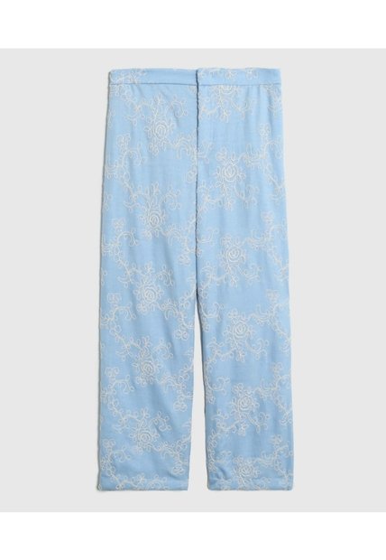 Pantalon Texturizado Para Mujer  Para Mujer Azul Patprimo