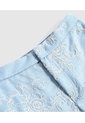 Pantalon Texturizado Para Mujer  Para Mujer Azul Patprimo de Patprimo