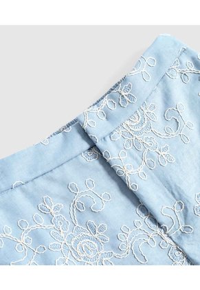 Pantalon Texturizado Para Mujer Para Mujer Azul Patprimo