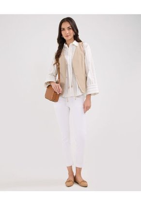 Camisa Para Mujer Manga Corta Color Blanco Marca Patprimo #30010647