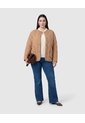 Suéter De Punto Con Cuello Tipo Polo Para Mujer Curvy  Para Mujer Blanco Patprimo de Patprimo