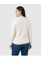 Suéter De Punto Con Cuello Tipo Polo Para Mujer Curvy  Para Mujer Blanco Patprimo de Patprimo