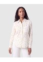 Camisa Manga Larga Estampada Mujer  Para Mujer Blanco Patprimo de Patprimo