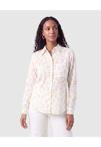 Camisa Manga Larga Estampada Mujer  Para Mujer Blanco Patprimo Patprimo