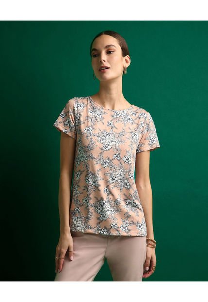 Camiseta Para Mujer Manga Corta Color Azul  Marca Patprimo #30093217