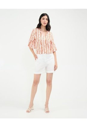 Bermuda Para Mujer Regular Largo Color Blanco Marca Patprimo #30100373