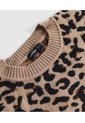 Saco Tejido Cuello Redondo Para Mujer  Para Mujer Café Patprimo de Patprimo