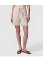 Bermuda Unicolor Con Cordón   Para Mujer Beige Patprimo de Patprimo