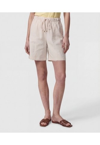 Bermuda Unicolor Con Cordón   Para Mujer Beige Patprimo Patprimo
