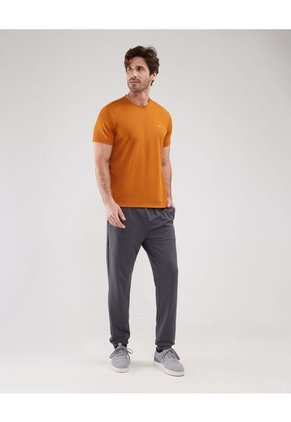 Camiseta Para Hombre Manga Corta Cuello Redondo Color Naranja Marca Patprimo #44090880