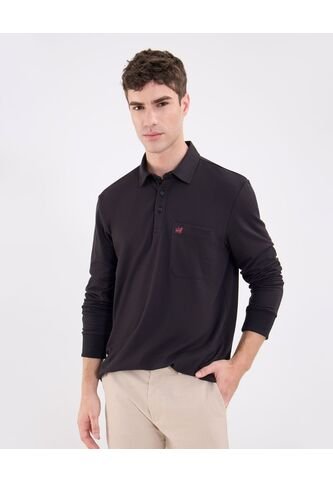 Polo Para Hombre Cuello Maquina Con Bolsillo Color Negro Marca Patprimo #44112751 Patprimo
