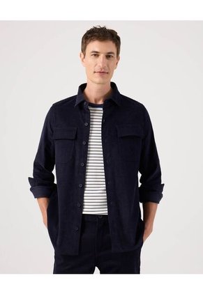 Camisa Para Hombre Sobrecamisa Manga Larga Color Azul Marca Patprimo #44013124