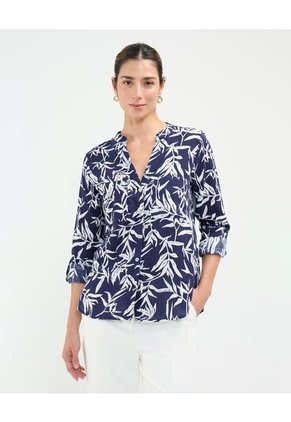 Blusa Para Mujer Manga Larga Color Azul Marca Patprimo #30123453