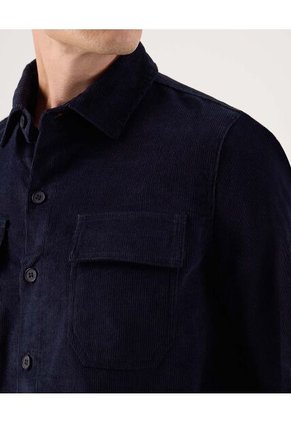 Camisa Para Hombre Sobrecamisa Manga Larga Color Azul Marca Patprimo #44013124