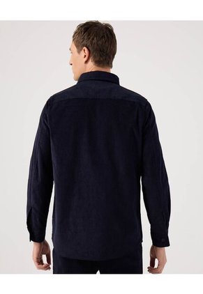 Camisa Para Hombre Sobrecamisa Manga Larga Color Azul Marca Patprimo #44013124