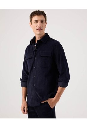 Camisa Para Hombre Sobrecamisa Manga Larga Color Azul Marca Patprimo #44013124