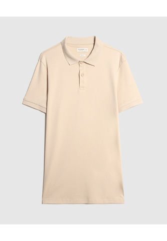 Polo Para Hombre Cuello Tejido Sin Bolsillo Color Beige Marca Patprimo #44112700 Patprimo