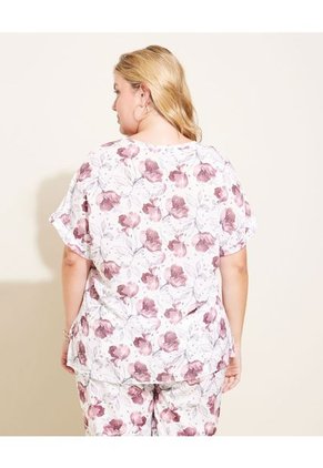 Blusa Para Mujer Manga Corta Color Blanco Marca Patprimo #14121290