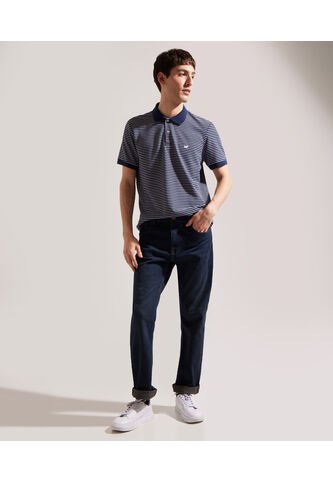 Polo Para Hombre Cuello Tejido Sin Bolsillo Color Azul Oscuro Marca Patprimo #44112459 Patprimo