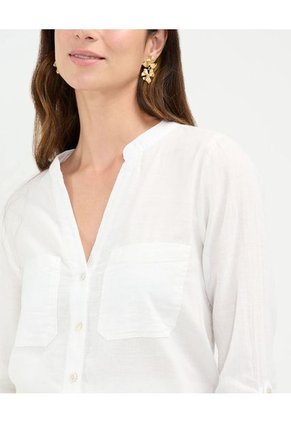 Blusa Para Mujer Manga Larga Color Blanco Marca Patprimo #30123345