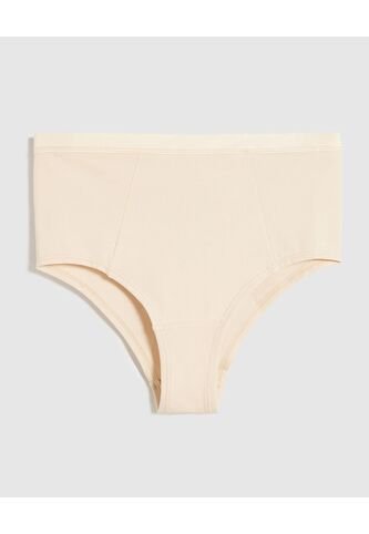 Panty Clasico Tiro Alto En Algodón   Para Mujer Crema Patprimo Patprimo