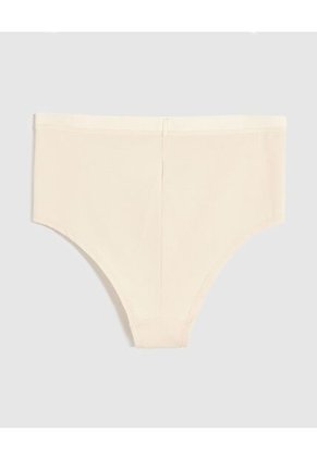 Panty Clasico Tiro Alto En Algodón   Para Mujer Crema Patprimo