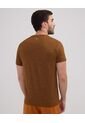 Camiseta Camiseta Manga Corta Cuello V  Para Hombre Café Patprimo de Patprimo