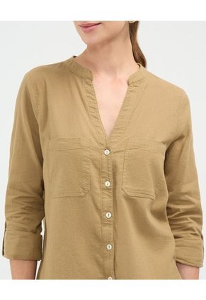 Blusa Para Mujer Manga Larga Color Café Marca Patprimo #30123452