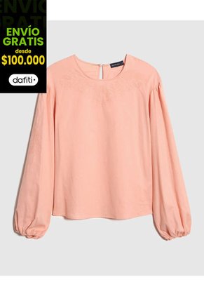 Blusa Para Mujer Manga Larga Color Rosa Marca Patprimo #30123440