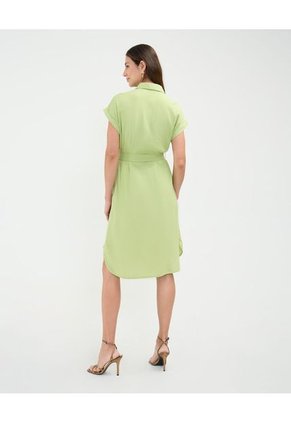 Vestido Para Mujer Manga Corta Color Verde Marca Patprimo #30171021