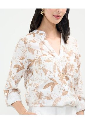 Blusa Para Mujer Manga Larga Color Café Marca Patprimo #30123453