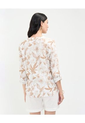 Blusa Para Mujer Manga Larga Color Café Marca Patprimo #30123453