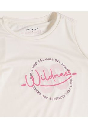Camiseta Para Niña Manga Sisa Color Blanco Marca Patprimo #86090330