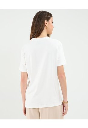 Camiseta Para Mujer Manga Corta Cuello Redondo Color Blanco Marca Patprimo #30093764