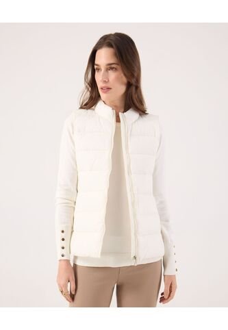 Chaleco Para Mujer Acolchado Color Negro Marca Patprimo #30250042 Patprimo