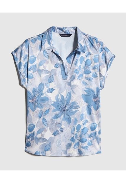 Blusa Para Mujer Manga Corta Color Azul Claro Marca Patprimo #30123387