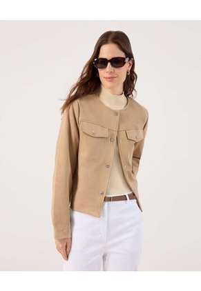 Chaqueta Para Mujer Desestructurada Color Café Marca Patprimo #30080576