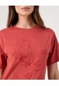 Camiseta Para Mujer Manga Corta Cuello Redondo Color Naranja Marca Patprimo #30093810 de Patprimo