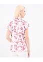 Camisa Manga Corta  Para Mujer Crema Patprimo de Patprimo