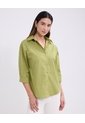 Camisa Manga Larga   Para Mujer Verde Patprimo de Patprimo
