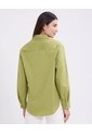 Camisa Manga Larga   Para Mujer Verde Patprimo de Patprimo