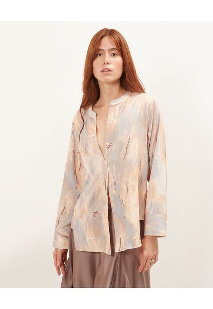 Blusa Para Mujer Manga Larga Color Camel Marca Patprimo #30123226