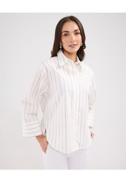 Camisa Para Mujer Manga Corta Color Blanco Marca Patprimo #30010647