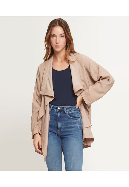 Chaqueta Para Mujer Desestructurada Color Café  Marca Patprimo #30080500
